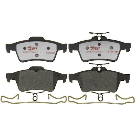 R/M Brakes BRAKE PADS OEM OE Replacement Hybrid Technology Includes Mounting Hardware EHT1095H